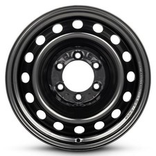 One 17 inch Black Steel Wheel Rim for Chevrolet Truck 6x139.7 YL5B Genuine 6Lug picture