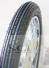 HONDA CB350 CB360 CB350F CB400F LIBERTY 6 PLY FRONT TUBED TIRE 3.00-18 L/R440lbs picture