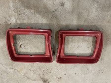1979 Ford Truck Bronco F100 F150 F250 Headlight Bezel Trim Painted Red OEM Pair picture