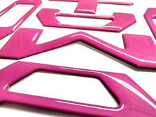 3D RAISED HOT PINK DOMED TAILGATE LETTERS FOR TOYOTA TACOMA 2016-2023 US MADE picture