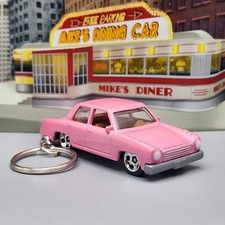 The Simpsons Family Car 1973 Plymouth Valiant Pink Custom Car Key chain  picture