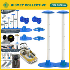2 Pack Adjustable Boat Cover Support Pole Systems - Heavy Duty, Easy Setup picture