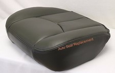 2003 2004 2005 Chevy Silverado Driver Bottom Leather Seat Cover Dark Gray #692 picture