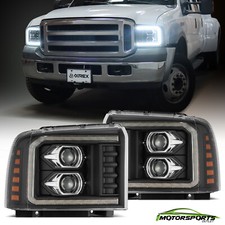 For 05-07 Ford Super Duty/Excursion PRO-Series LED Projector Headlights Black picture