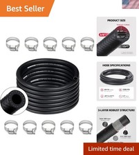Fuel Hose Line 3/8 15FT NBR Rubber SAE 30R7 300PSI for Automotive Fuel System picture