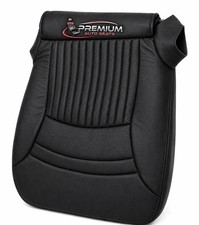 1997 2004 For Chevy Corvette Perforated Leather Driver Bottom seat Cover Black picture