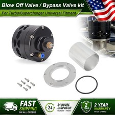 Universal 60mm Billet BOV Blow Off Valve Black Anodized w/ Aluminum Flange picture