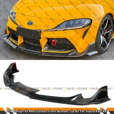 For 2020-26 Toyota Supra A90 A91 MK5 CTM Design V2 Carbon Fiber Front Bumper Lip picture