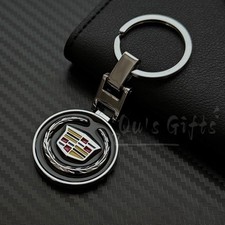 Double-Sided Metal Keychain for Cadillac – Premium Logo Key Ring picture