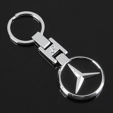 3D Mercedes-Benz Key Ring Auto Sport 3D Logo Alloy Car Keychain Decorate Gifts picture