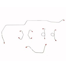 For 1965-66 Ford Mustang Complete Brake Line Kit Front Disc Steel CBK0127OM picture