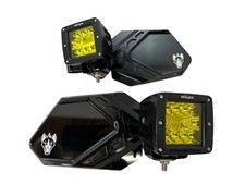 Chupacabra Offroad Cuero Pro UTV Mirrors With LED Lights Fits 1-3/4