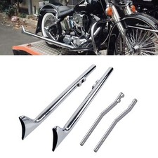 36'' Fishtail for Harley Softail Models with 1.75'' True Dual Exhaust Front Pipe picture
