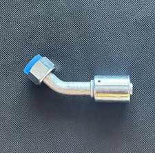 A/C BEADLOCK CRIMP ON AC FITTING FEMALE O RING 45 DEGREE #10 NUT #10 HOSE BL1313 picture