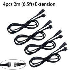 4x 4Pin Extension Wire Cable Connector For RGB LED Strip Rock Lights Glow Lamp picture