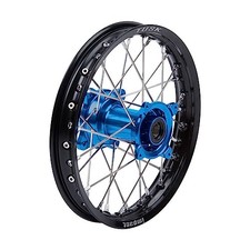 Tusk Impact Complete Rear Wheel 14x1.60 Black/Silver/Blue for Yamaha YZ85 picture