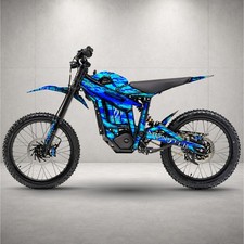 Talaria Sting MX5 / MX5 Pro Graphics Kit Wrap Decals Sticker Set Blue Phantom picture