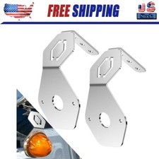 Watermelon Mirror Turn Signal Angled Bracket Stainless SET/2 - Light Not Include picture