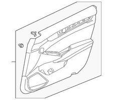 Genuine  Lining R Front Door Assembly (Lower) *NH556L* (Grayge) 83503tvaa61zd picture