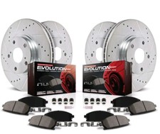 Powerstop K2877 4 Set Brake Disc and Pad Front & Rear BMW 650 535 550 2004-2010 picture