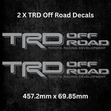 1995 - 2004 Toyota SILVER TRD Off Road Tacoma Tundra decal stickers vinyl Set picture