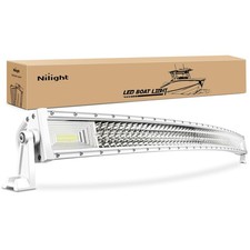 Nilight Marine LED Light Bar Navigation 52Inch Curved Lights - White Shell  picture