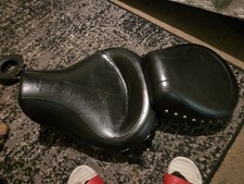 Mustang Wide Touring One-Piece 2-Up Studded Seat - Harley Dyna 1996-2003... picture