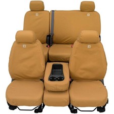 Covercraft Carhartt SeatSaver Custom Seat Covers | 1994-1996 Duck Weave Brown picture