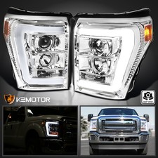 Fits 2011-2016 Ford F250 F350 F450 F550 Super Duty Projector Headlights LED Bar picture