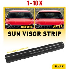 60x10'' Window Tint Windshield Sun Visor Vinyl 1-10PCS Decal Strip Sticker Black picture