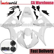 For Yamaha YZF R6 2005 Unpainted White Bodywork Fairing Kit +Bolts ABS Injection picture