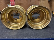 1985 1986 85 86 OEM HONDA ATC250R ATC 250R Rear Wheels Rims Hirata Gold picture