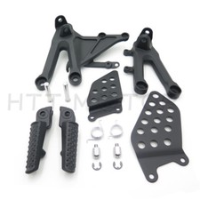Front Footrest Foot Pegs Bracket Set For HONDA CBR1000RR 2004-2007 2005 2006 Bla picture