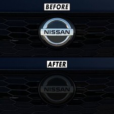 FOR 20-25 Nissan Sentra Front Emblem SMOKE Precut Vinyl Tint Overlays picture