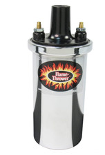 Pertronix 40501 Flame-Thrower Ignition Coil, 40,000 Volt 3 Ohm, 12 Volt, Chrome picture