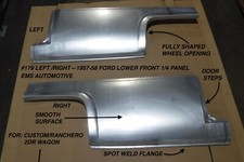 1957,1958 FORD LOWER FRONT 1/4 PANELS #179 PAIR.  LEFT RIGHT SET, EMS AUTO picture