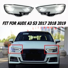 1Pair Car Transparent Lampshade Headlight Lens Fit For Audi A3 S3 2017 2018 2019 picture