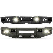 Front & Rear Bumper w/ LED Lights & Sensor Holes For Ram 2500 3500 2010-2024 18 picture