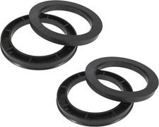 X AUTOHAUX 4pcs Plastic 78.1mm ID to 106mm OD Car Wheel Hub 106mm, Black  picture