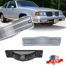 2x Clear Front Bumper Parking Signal Lights For 81-88 Oldsmobile Cutlass Supreme picture