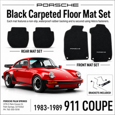 Genuine Porsche 911 Coupe Floor Mat Set Black (1983-1989)  LHD picture