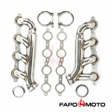 FAPO LS1 LS2 LSX LS9 LQ9 Turbo Headers for 98-19 Chevy Camaro Corvette F BODY V8 picture