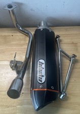 MMG GY6 50-100cc Exhaust Muffler 4-Stroke Carbon Fiber Finish Scooter ATV picture