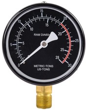 JEGS Replacement Pressure Gauge for 20-Ton Hydraulic Shop Press 555-81638 picture