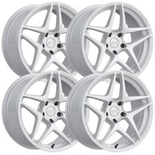 (Set-4) Kansei Astro 19X9.5 5x114.3/5x4.5 12mm Gloss White Wheels Rims 19 Inch picture