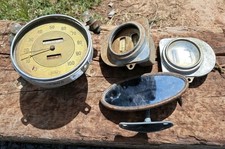 4 Vintage 1930's Ford Auto/Truck Parts Gauges W/Mirror See Photos picture