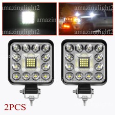 2Pcs Square LED Work Light Pods SPOT Lights For Truck Off Road Tractor 12V picture