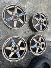Ultralight Rays Volk Racing Te37 16 Inch Aluminum Wheels 4 Pieces 5H/100 16X7.0 picture