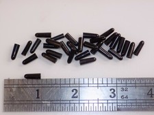 MINIATURE TOGGLE SWITCH BAT CAPS, BLACK VINYL, QTY:30 picture