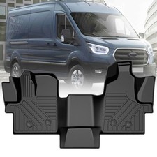 Front Row Floor Mats Liner For 2022-2024 Ford Transit 150/250/350 TPE Waterproof picture